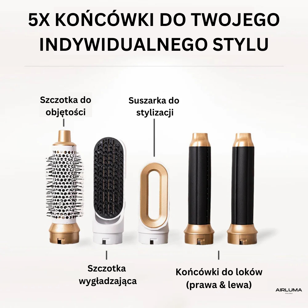 Air Luma® 5-w-1 Styler do włosów – Lokówka, Prostownica, Suszarka