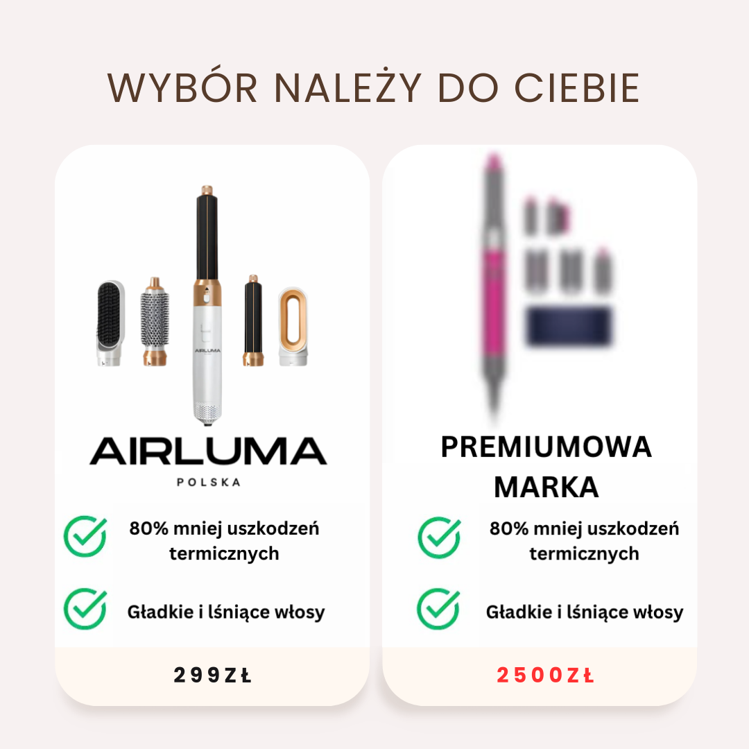 Air Luma® 5-w-1 Styler do włosów – Lokówka, Prostownica, Suszarka